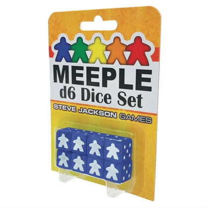 Meeple D6 Dice Set - Blue available at 401 Games Canada