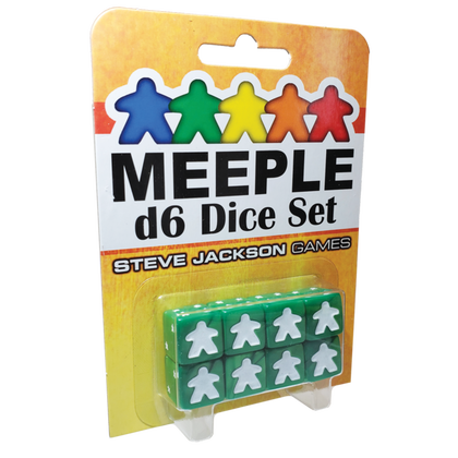 Meeple D6 Dice Set - Green available at 401 Games Canada