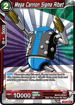 Mega Cannon Sigma Ribet - BT3-025 - Common available at 401 Games Canada