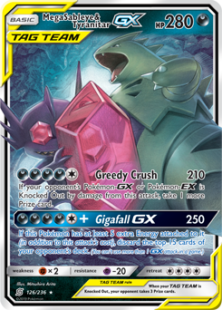 Mega Sableye & Tyranitar GX - 126/236 - Ultra Rare available at 401 Games Canada