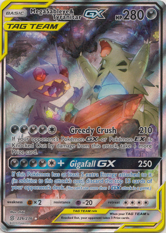 Mega Sableye & Tyranitar GX - 226/236 - Alternate Art Ultra Rare available at 401 Games Canada