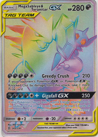 Mega Sableye & Tyranitar GX - 245/236 - Hyper Rare available at 401 Games Canada