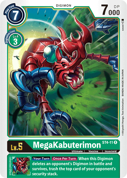 MegaKabuterimon - ST4-11 - Rare available at 401 Games Canada