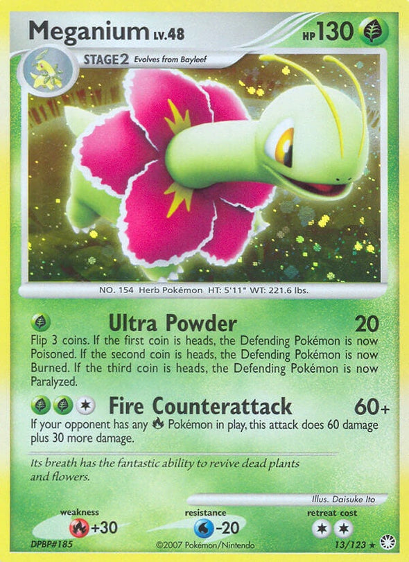 Meganium - 13/123 - Holo Rare available at 401 Games Canada