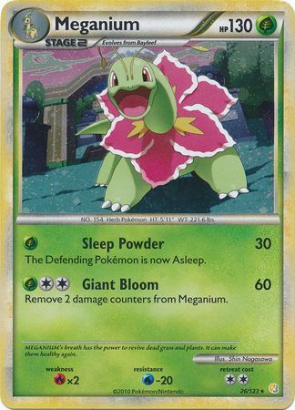 Meganium - 26/123 - Holo Rare - Theme Deck Exclusive available at 401 Games Canada