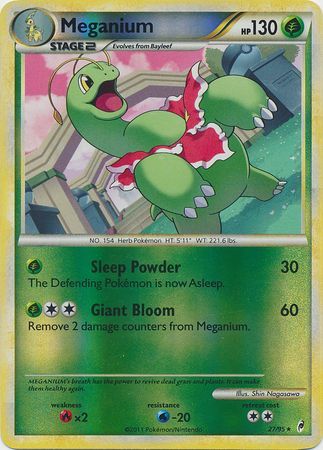 Meganium - 27/95 - Rare - Reverse Holo available at 401 Games Canada