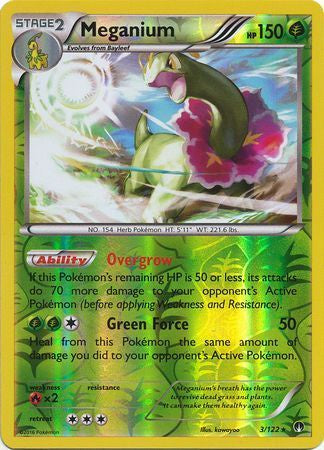 Meganium - 3/122 - Holo Rare - Reverse Holo available at 401 Games Canada