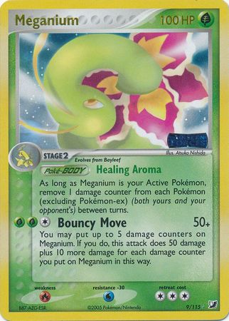 Meganium - 9/115 - Holo Rare - Reverse Holo available at 401 Games Canada