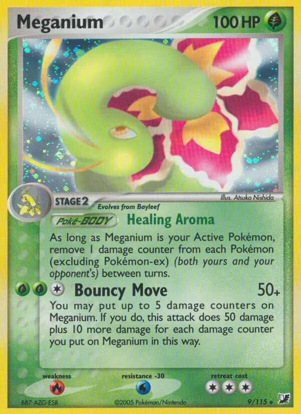 Meganium - 9/115 - Holo Rare available at 401 Games Canada