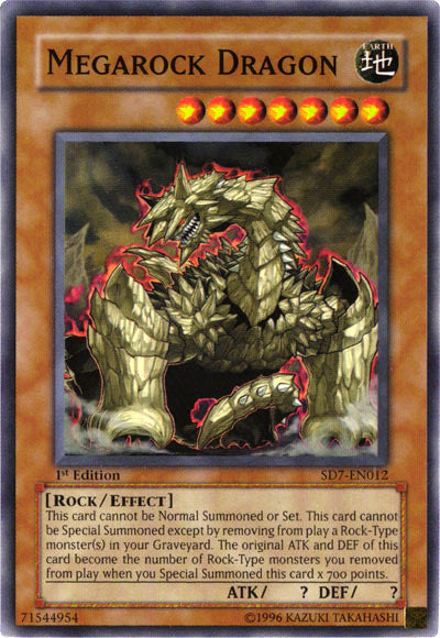 Megarock Dragon - SD7-EN012 - Common - 1st Edition available at 401 Games Canada