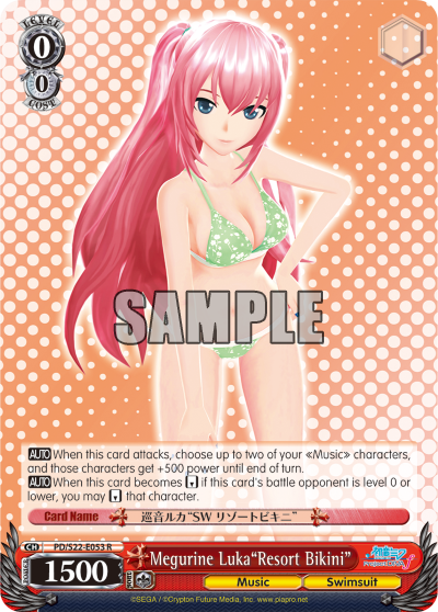 Megurine Luka"Resort Bikini" - PD/S22-E053 - Rare available at 401 Games Canada