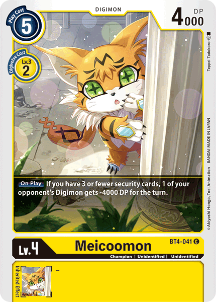 Meicoomon - BT4-041 - Common available at 401 Games Canada