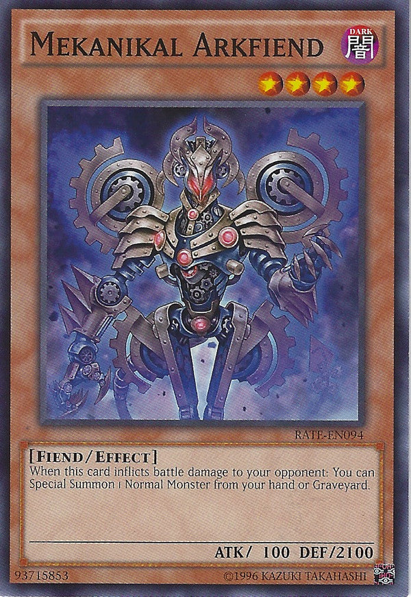 Mekanikal Arkfiend - RATE-EN094 - Common - Unlimited available at 401 Games Canada