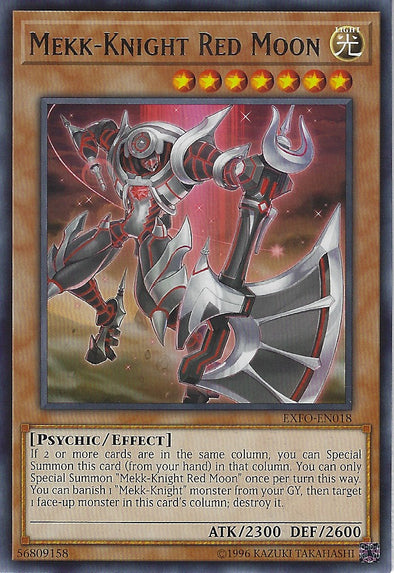 Mekk-Knight Red Moon - EXFO-EN018 - Rare - Unlimited available at 401 Games Canada