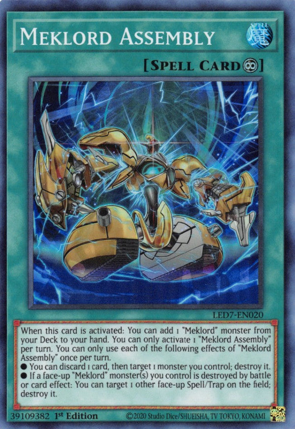 Meklord Assembly - LED7-EN020 - Super Rare - 1st Edition available at 401 Games Canada