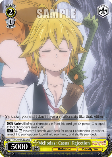 Meliodas: Casual Rejection (TD) available at 401 Games Canada