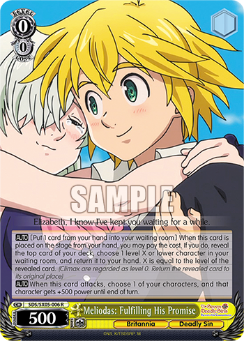 Meliodas: Fulfilling His Promise - SDS/SX05-E006 - Rare available at 401 Games Canada