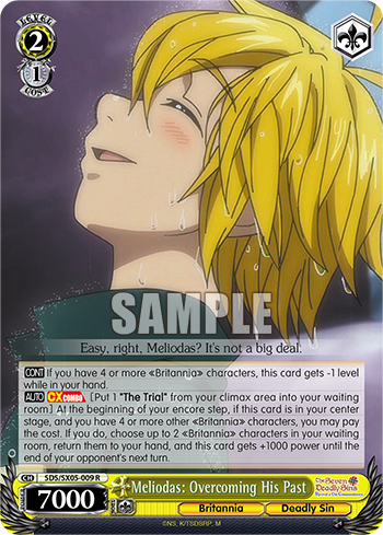 Meliodas: Overcoming His Past - SDS/SX05-E009 - Rare available at 401 Games Canada