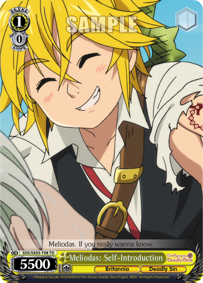 Meliodas: Self-Introduction (TD) available at 401 Games Canada