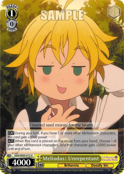 Meliodas: Unrepentant (U) available at 401 Games Canada