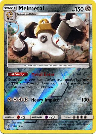 Melmetal - 129/214 - Holo Rare - Reverse Holo available at 401 Games Canada