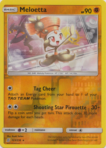 Meloetta - 123/236 - Rare - Reverse Holo available at 401 Games Canada