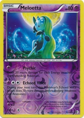 Meloetta - 77/149 - Holo Rare - Reverse Holo available at 401 Games Canada