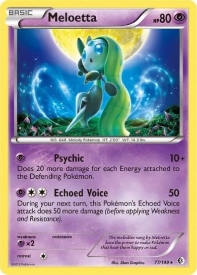 Meloetta - 77/149 - Rare - Theme Deck Exclusive available at 401 Games Canada