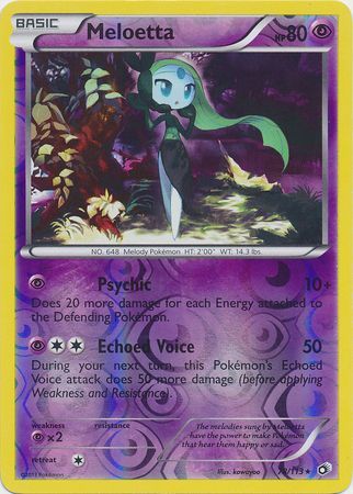 Meloetta - 78/113 - Holo Rare - Reverse Holo available at 401 Games Canada