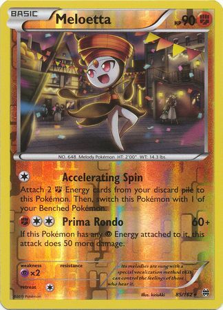 Meloetta - 85/162 - Holo Rare - Reverse Holo available at 401 Games Canada