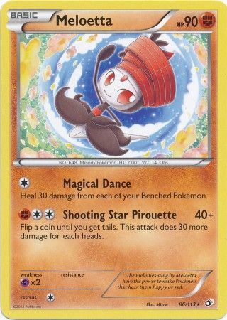 Meloetta - 86/113 - Rare available at 401 Games Canada