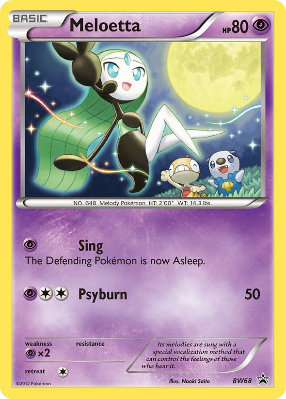 Meloetta - BW68 - Promo available at 401 Games Canada