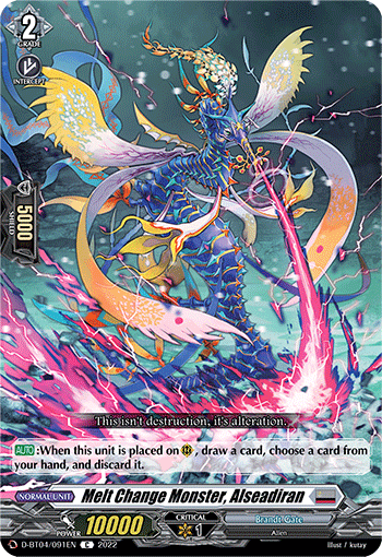 Melt Change Monster, Alseadiran - D-BT04/091 - Common available at 401 Games Canada