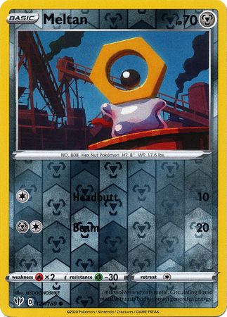 Meltan - 129/189 - Common - Reverse Holo available at 401 Games Canada