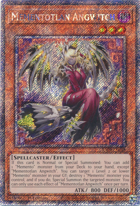 Mementotlan Angwitch (Platinum Secret Rare) - RA04-EN048 - Platinum Secret Rare - 1st Edition
