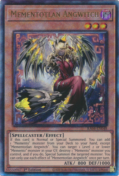 Mementotlan Angwitch (PUR) - RA04-EN048 - Prismatic Ultimate Rare - 1st Edition