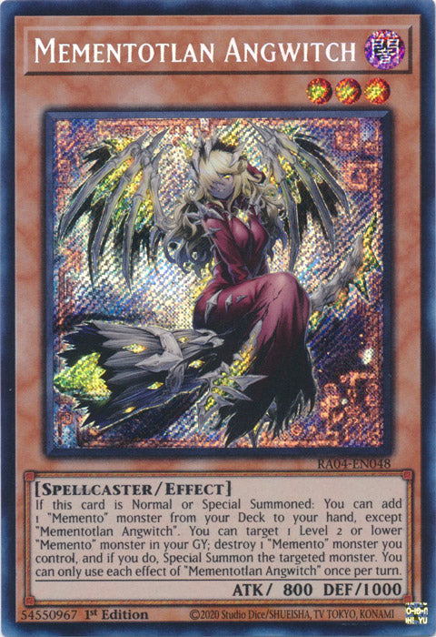 Mementotlan Angwitch (Secret Rare) - RA04-EN048 - Secret Rare - 1st Edition