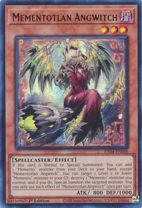 Mementotlan Angwitch (UR) - RA04-EN048 - Ultra Rare - 1st Edition