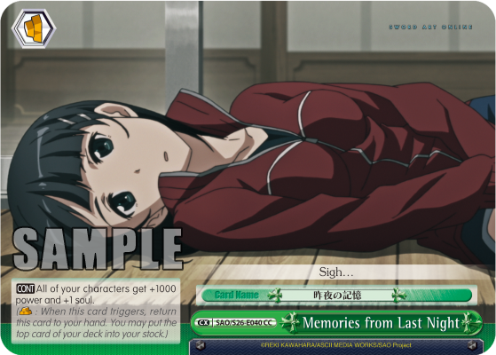 Memories from Last Night - SAO/S26-E040 - Climax Common available at 401 Games Canada