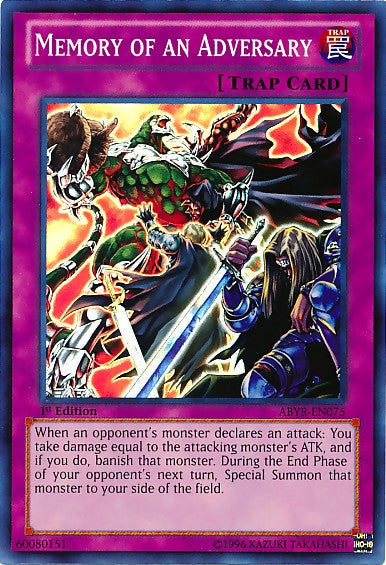 Memory of an Adversary - ABYR-EN075 - Super Rare - 1st Edition available at 401 Games Canada