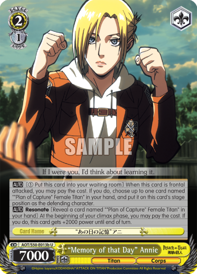 "Memory of that Day" Annie - AOT/S50-E013b - Uncommon (B) available at 401 Games Canada