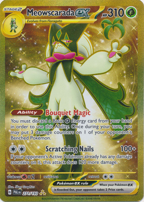 Meowscarada ex - 271/193 - Gold Secret Rare available at 401 Games Canada