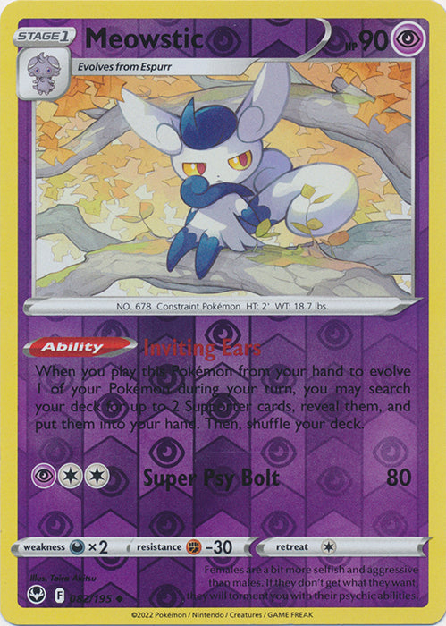 Meowstic - 082/195 - Uncommon - Reverse Holo available at 401 Games Canada