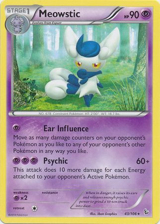 Meowstic - 43/106 - Rare available at 401 Games Canada