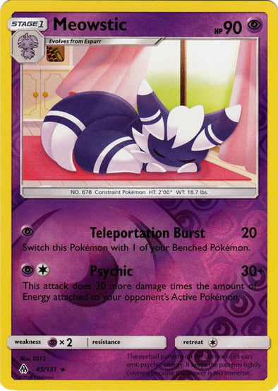 Meowstic - 45/131 - Rare - Reverse Holo available at 401 Games Canada