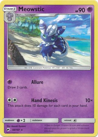 Meowstic - 60/147 - Rare available at 401 Games Canada