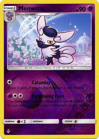 Meowstic - 80/214 - Rare - Reverse Holo available at 401 Games Canada