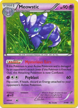 Meowstic - XY48 - Holo Promo available at 401 Games Canada