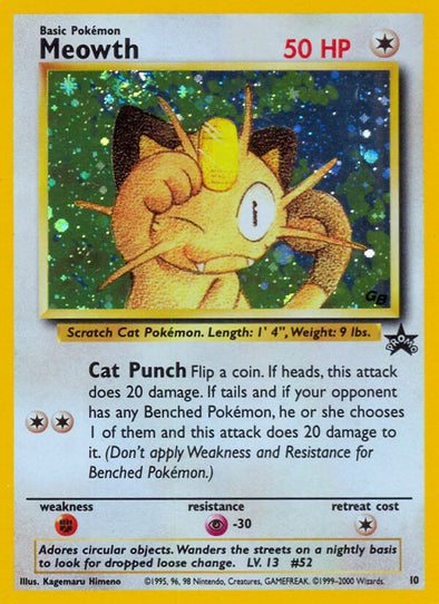 Meowth - 10 - Holo Promo (Game Boy) available at 401 Games Canada