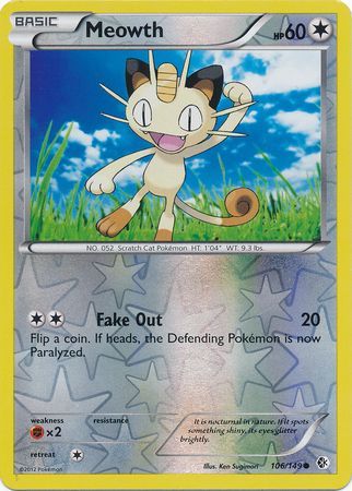 Meowth - 106/149 - Common - Reverse Holo available at 401 Games Canada